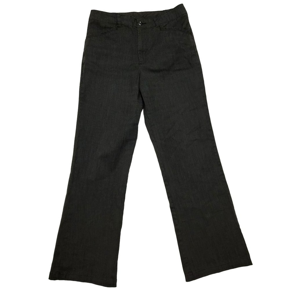 Vintage White Stag Stretch Bootcut Dress Pants Black Soot Birdseye Women's 8